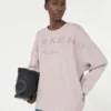 Katoenen sweatshirt met ronde hals, lila Katoenen sweatshirt met ronde hals, lila