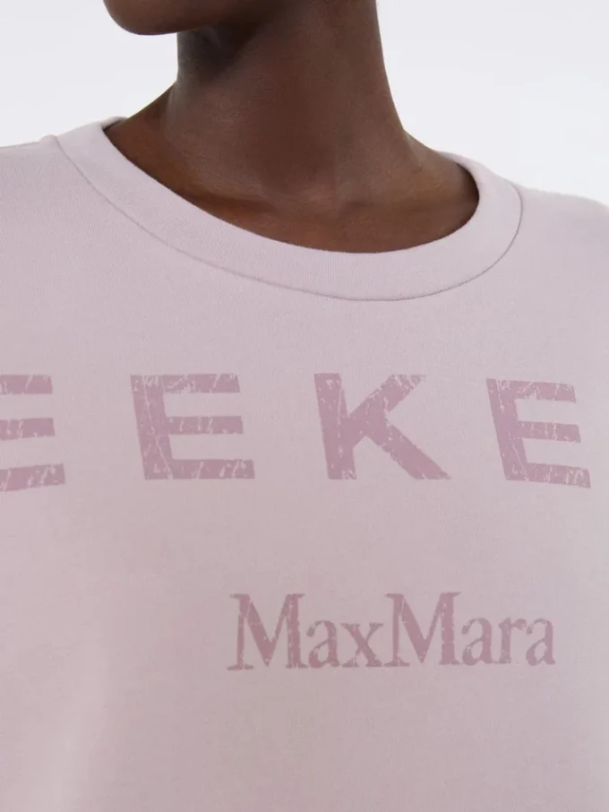 Katoenen sweatshirt met ronde hals, lila Katoenen sweatshirt met ronde hals, lila