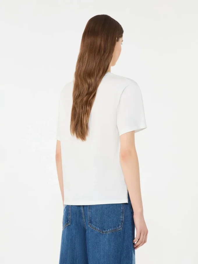 Katoenen T-shirt met grafische print, wit Katoenen T-shirt met grafische print, wit
