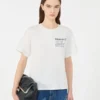 Katoenen T-shirt met grafische print, wit Katoenen T-shirt met grafische print, wit