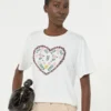 Katoenen T-shirt met grafische print, wit Katoenen T-shirt met grafische print, wit