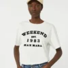 Katoenen T-shirt met grafische print, wit Katoenen T-shirt met grafische print, wit