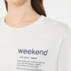 Katoenen T-shirt met grafische print, wit Katoenen T-shirt met grafische print, wit