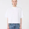 Katoenen T-shirt, optisch wit Katoenen T-shirt, optisch wit