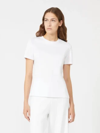 Katoenen T-shirt, optisch wit