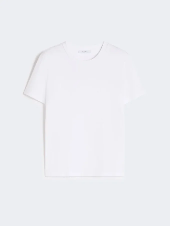 Katoenen T-shirt, optisch wit Katoenen T-shirt, optisch wit