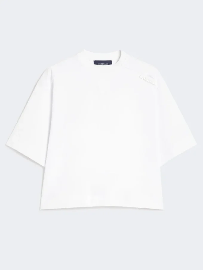 Katoenen T-shirt, optisch wit Katoenen T-shirt, optisch wit