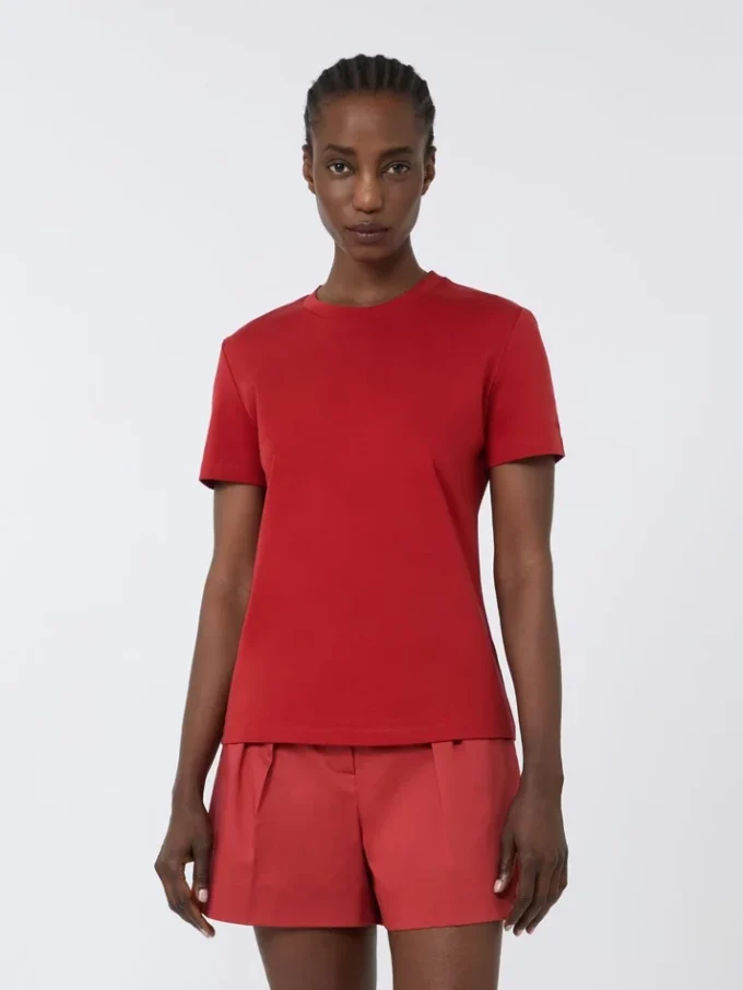 Katoenen T-shirt, rood Katoenen T-shirt, rood