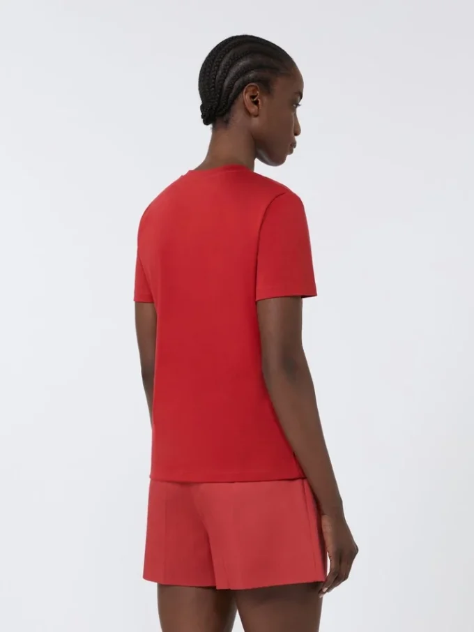 Katoenen T-shirt, rood Katoenen T-shirt, rood