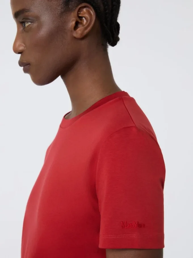 Katoenen T-shirt, rood Katoenen T-shirt, rood
