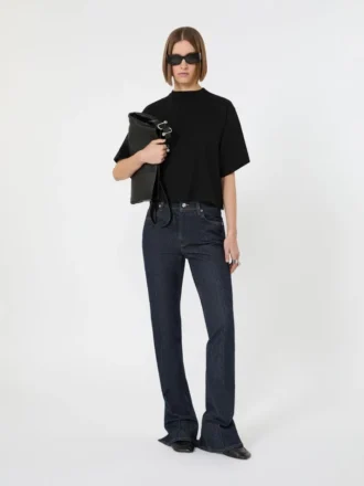 Katoenen T-shirt, zwart