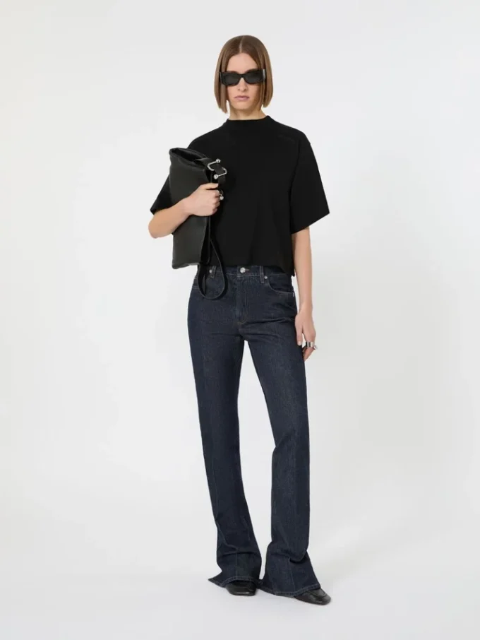 Katoenen T-shirt, zwart Katoenen T-shirt, zwart