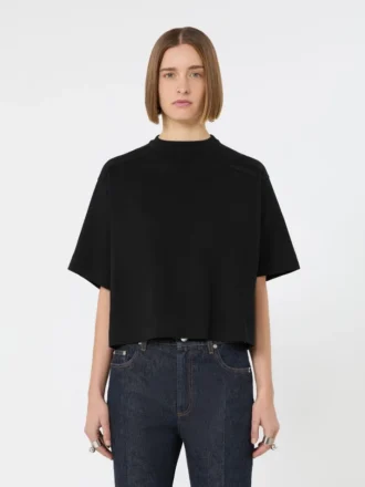Katoenen T-shirt, zwart