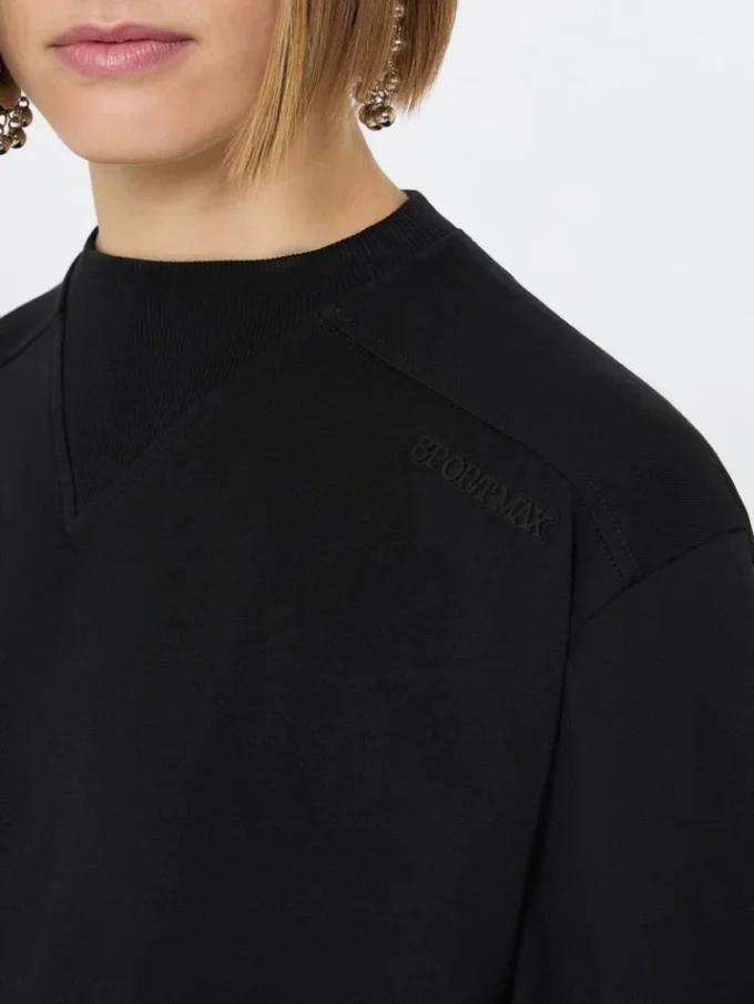 Katoenen T-shirt, zwart Katoenen T-shirt, zwart