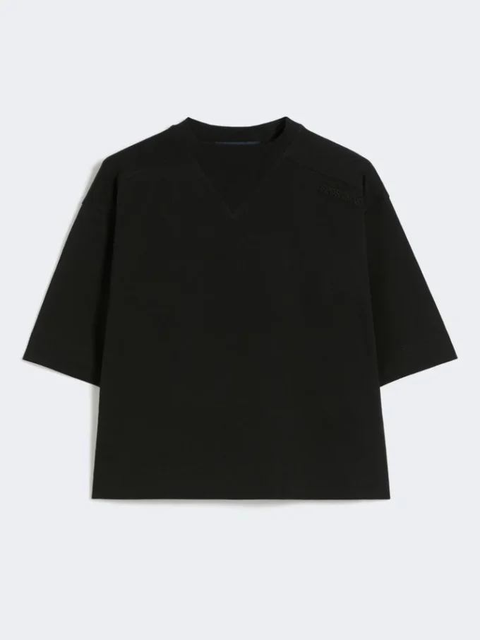 Katoenen T-shirt, zwart Katoenen T-shirt, zwart