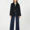 Katoenen trui met ronde hals, marineblauw
