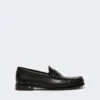 Klassieke leren mocassins, zwart