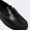 Klassieke leren mocassins, zwart