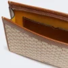 Klein zakje van katoenjacquard, hazelnootbruin