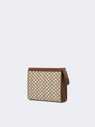 Klein zakje van katoenjacquard, zwart