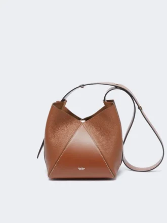 Kleine bucket bag, bruin