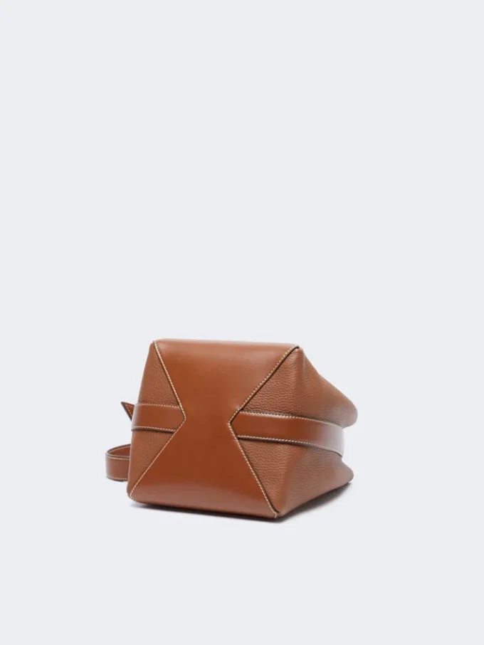 Kleine bucket bag, bruin