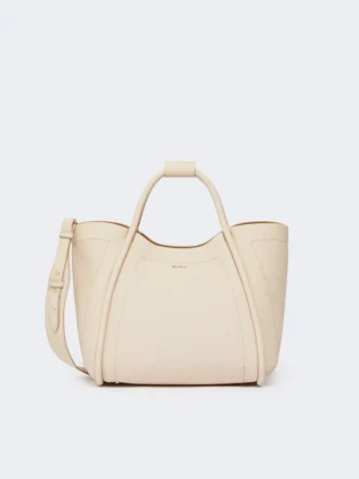 Kleine leren tas in marineblauw, ijs