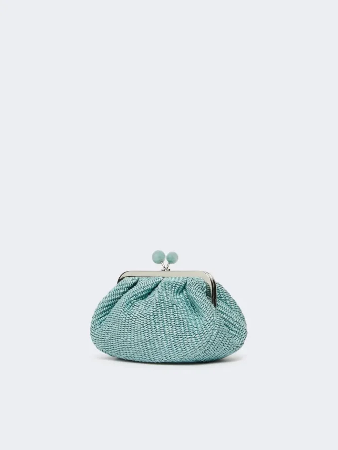 Kleine pasticcino-tas met raffia-effect, olie Kleine pasticcino-tas met raffia-effect, olie