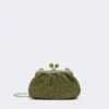 Kleine pasticcino-tas met raffia-effect, saliegroen Kleine pasticcino-tas met raffia-effect, saliegroen