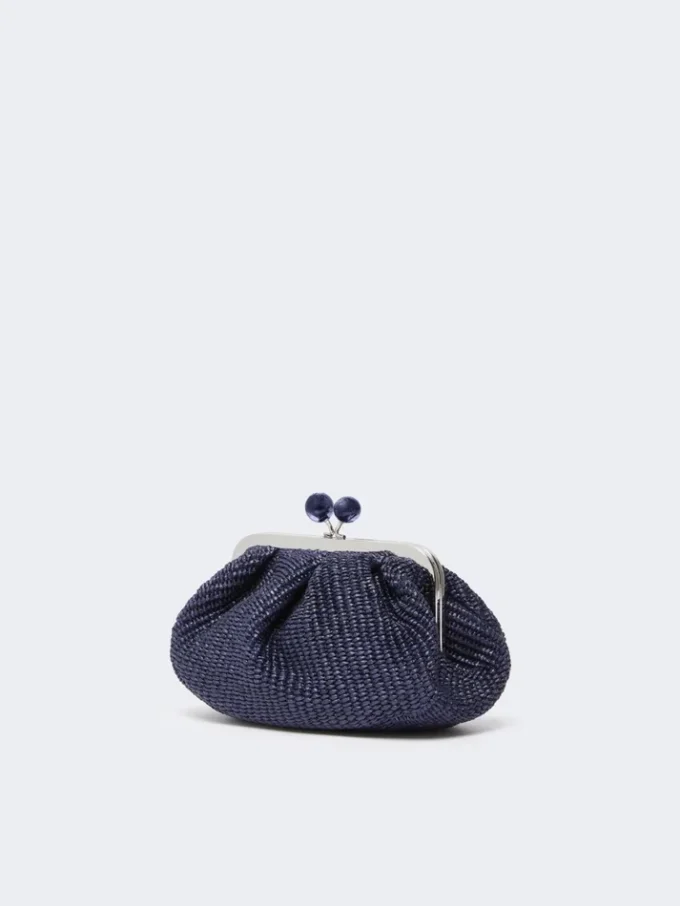Kleine pasticcino-tas met raffia-effect, ultramarijn Kleine pasticcino-tas met raffia-effect, ultramarijn