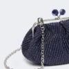 Kleine pasticcino-tas met raffia-effect, ultramarijn Kleine pasticcino-tas met raffia-effect, ultramarijn