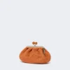 Kleine pasticcino-tas met raffia-effect, zalmkleurig Kleine pasticcino-tas met raffia-effect, zalmkleurig