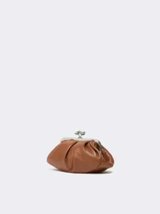 Kleine Pasticcino-tas van schapenleer, tabak