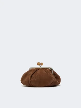 Kleine suède Pasticcino-tas, donkerbruin