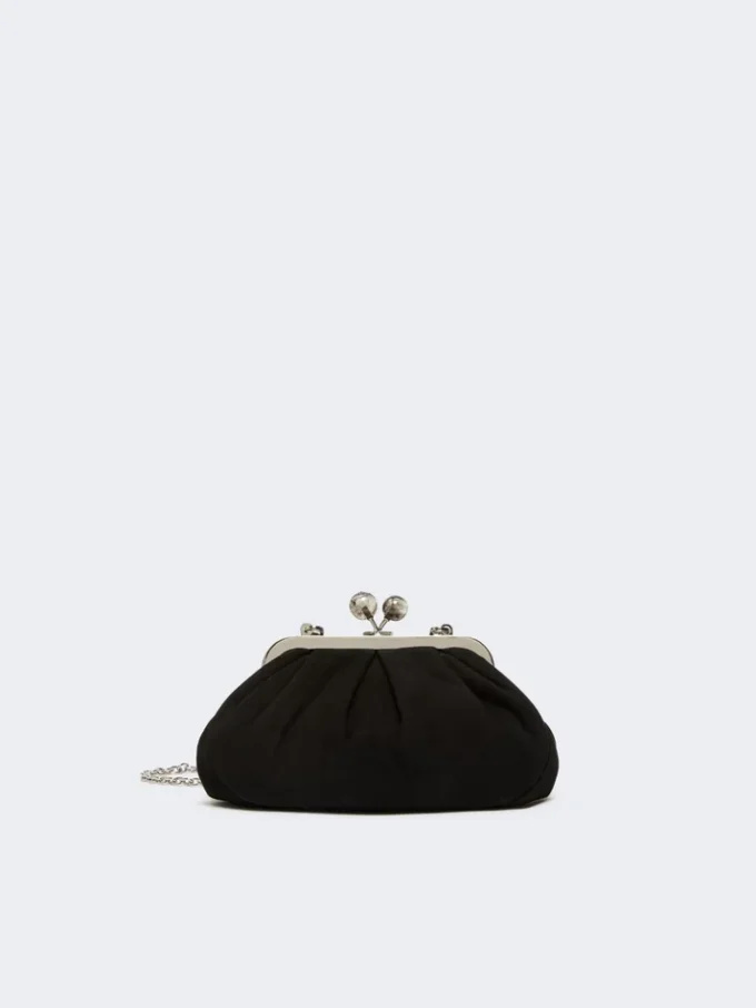Kleine suède Pasticcino-tas, zwart Kleine suède Pasticcino-tas, zwart