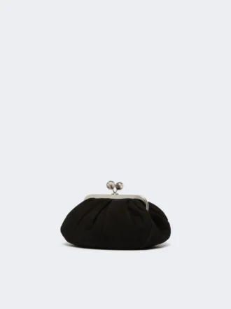 Kleine suède Pasticcino-tas, zwart
