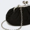 Kleine suède Pasticcino-tas, zwart Kleine suède Pasticcino-tas, zwart