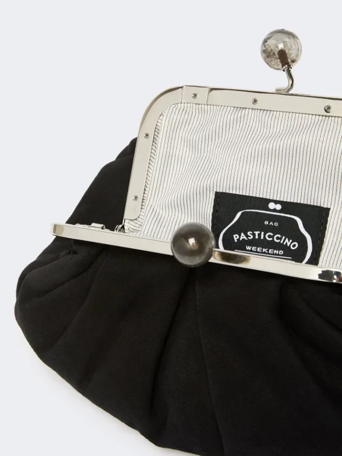 Kleine suède Pasticcino-tas, zwart Kleine suède Pasticcino-tas, zwart