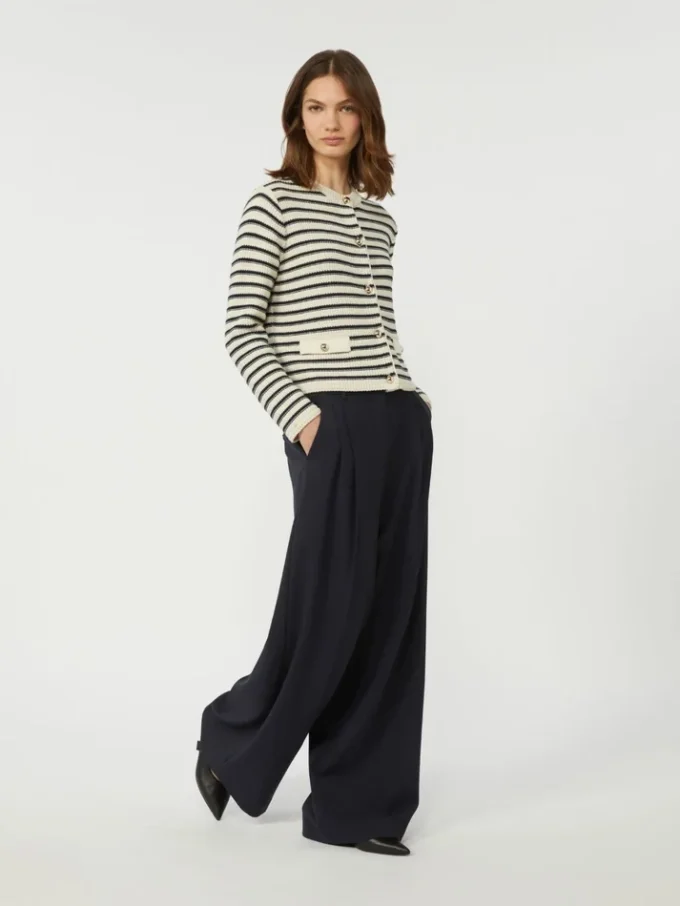 Kort katoenen vest, marineblauw Kort katoenen vest, marineblauw