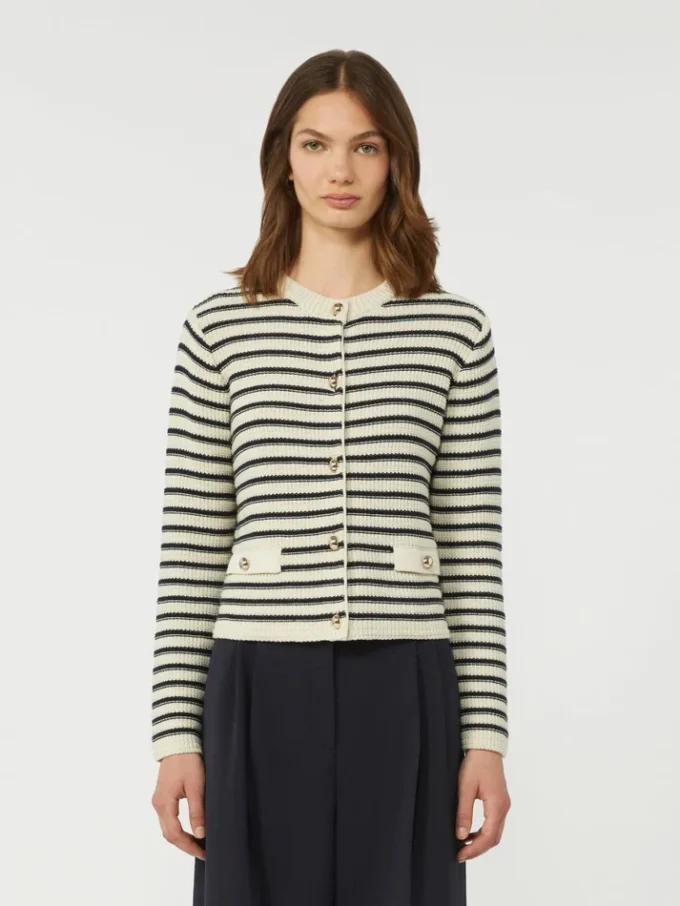 Kort katoenen vest, marineblauw Kort katoenen vest, marineblauw