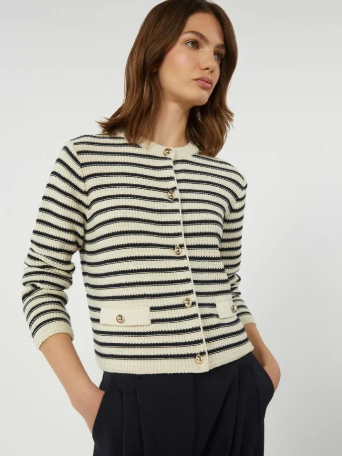 Kort katoenen vest, marineblauw Kort katoenen vest, marineblauw