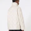 Kort waterafstotend canvas donsjack, zandkleur