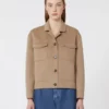 Kort wollen jasje, beige