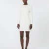 Korte jurk van scuba-jersey, ivoorkleurig Korte jurk van scuba-jersey, ivoorkleurig
