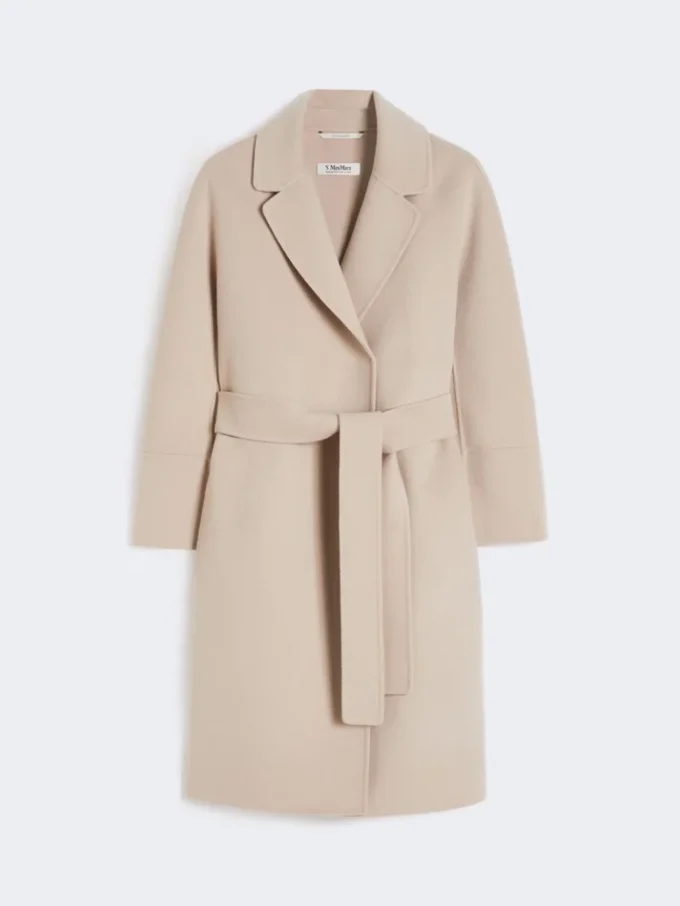 Korte wollen jas, beige-roze Korte wollen jas, beige-roze