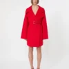 Korte wollen jas, rood Korte wollen jas, rood