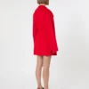 Korte wollen jas, rood Korte wollen jas, rood