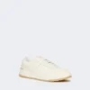 Lage sneakers van getrommeld leer, wit Lage sneakers van getrommeld leer, wit