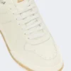 Lage sneakers van getrommeld leer, wit Lage sneakers van getrommeld leer, wit