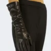 Lange handschoenen van nappaleer, zwart Lange handschoenen van nappaleer, zwart
